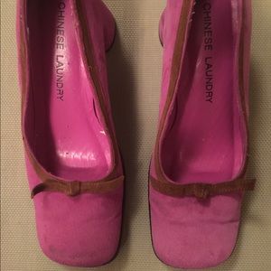 Chunky heeled shoes